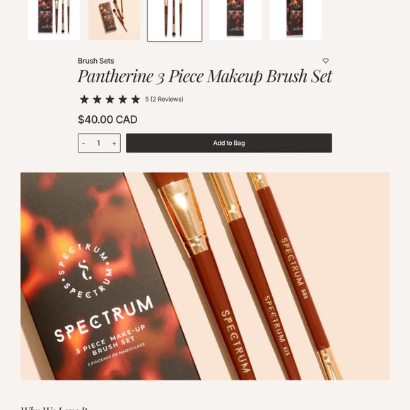 Spectrum 3 pc make-up brush set 💥 3 for $12 💥 - Picture 4 of 5